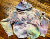 Custom ice dye hoody size S